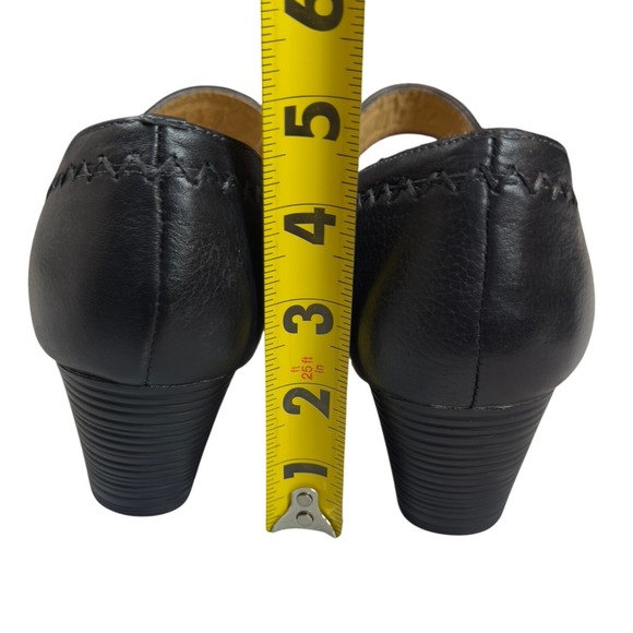 Softspots Mary Jane Wedge Shoes Womens 8.5 Black Leather Platform Comfort CAT110 - Picture 3 of 10